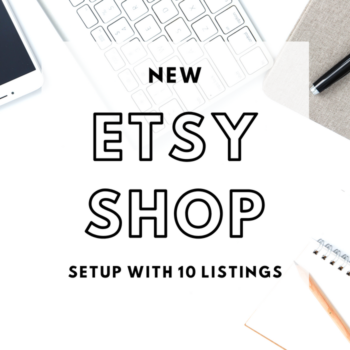New Etsy Shop Setup + 10 Listings | Etsy Shop + Coaching