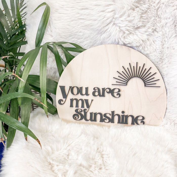 (Ready to Ship) You Are My Sunshine | 3D Shelf Sign